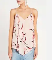 SASS & BIDE Top Size 6 Pink Floral The Wonderment Cami Top BNWT Rrp $240