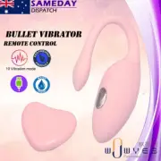 Electric Impulse Vibrator Remote Control Dildo Wearable Clitoris Vagina Sex Toy