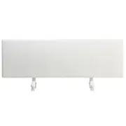 Nobo 2.4kW Slimline Panel Heater with Castors & Thermostat White