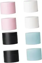 Healeved Refillable Toiletry Bottles Pcs Small Jar Bottles Cream Jar Cosmetic Container Leak for Creams Moisturizers