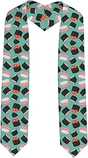 [SKKNT] Sushi Food Pattern1 Print Graduation Shawl Stole For Academic Commencements Honor Sash Congratulations Gift