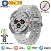 For Man Android Smart Watch Mens 4G Memory Local Music Player Series 7 AMOLED Sc