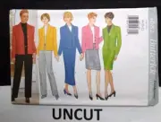 BUTTERICK UNCUT 90s Pattern 4682 Misses Petite Plus 18-20-22 Jacket Skirt Pants