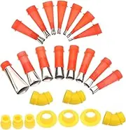 1Set Caulking Nozzle Finishing Tool Kit Practical and Reusable Caulking Tools with Bases for Home Improvement Projects Nozzle Including Hard and Soft Bases