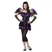 Battitude Vampire Bat Suit Yourself Junior Fancy Dress Up Halloween Teen Costume