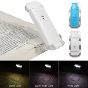 2Brightness Levels Rechargeable Reading Light Clip On Book USB LED Flexible Lamp