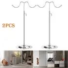 2 Pack New Adjustable Handbag Bag Display Stand Hat Scarf Hanger 2 Hook Necklace