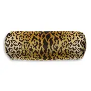 Scalamandre Leopardo Bolster Decorative Pillow, 21 x 7