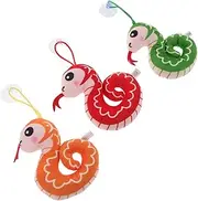JOINPAYA 3pcs Plush Snake Keychain Hanging Ornaments for Bags Soft Stuffed Animal Pendants Versatile Plush for Backpacks and Keyrings and Playful Decorations