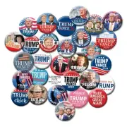 25 Pack Donald Trump Buttons 2024-2.25 inch Pins - Assorted Designs 6196