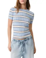 rag & bone Eloise Striped Crewneck Top