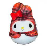 NWT SQUISHMALLOWS Hello Kitty & Friends Plaid Plush 6.5" Sanrio My Melody