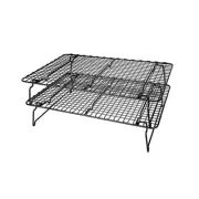 Bake Cooling Racks 2-pack 16.7 " X 11.2 "Non-Stick Stackable Foldable Rust Proof
