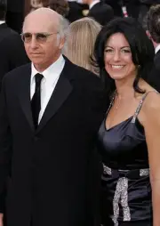 Golden Globe Awards Larry David and Laurie David arrive at The 63r- Old Photo
