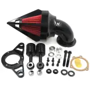 G Black tripod Air Cleaner Intake For Harley 01-07 Softail 04-07 Dyna 02-07 Tour