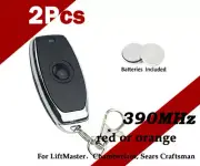 Garage Door Opener Remote Only Red/Orange Learn Button of Liftmaster/Chamberlain