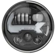 JW Speaker 0555593 EVO J3 7" Round LED High/Low Beam Headlight For Jeep - Pair