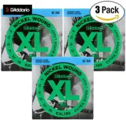 3-PACK D'Addario EXL130 Nickel Electric Guitar Strings 8-38 Extra Super Light