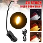 10 LED Rechargeable Reading Light USB Clip On Desk Bed Night Lights with 3-Level