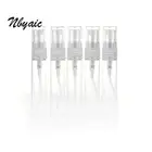 5pcs Empty Decant Perfume Bottle Glass Atomizer Portable Refillable 2/3/5/10ml