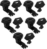 Generic 5 Sets Black Cabinet Lock Turn Latch for Electrical Switch Cabinets Locking for Industrial Commercial and Residential Use Secure Operation Easy Installation