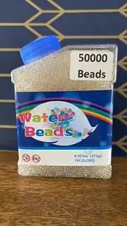 Clear Water Gel Beads 50,000 Count Wedding Flower Vase Filler