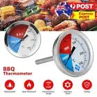 BBQ Grill Thermometer Stainless Steel Analog Smoker Gas Grill Smoker Built Lid