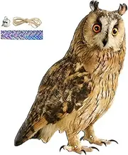 Owl Scarecrow Pendant,Pigeon,Owl Decoy to Scare Birds Away,Natural Bird Devices for Outdoor Garden,Yard, Farms-Waterproof Patio Balcony Garden Decorations