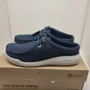 Clarks Men's Driftlite Surf Navy Canvas Extreme Comfort Slip on Size 10 M