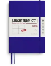 [LEUCHTTURM1917] Weekly Planner Medium A5 2026 Softcover in Ink