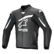 GP Plus R V4 Airflow Leather Jacket Black White
