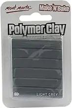 Mont Marte Make n Bake Polymer Clay, Mid Grey, 60 g