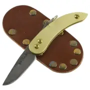 Svord Micro Brass Peasant Pocket Folding Knife New Zealand SVPKMB Carbon Steel