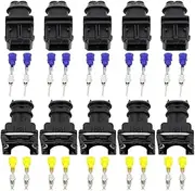 BWPEXZ 5 Sets 2 Pin 3.5mm Series 2 Pin DJ7021B-3.5-11/21 Waterproof Female and Male Connector with Pins and Seal 2P