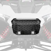 Aluminum Front Mesh Grille w/LED Light For Polaris RZR XP 1000/4 1000 2024-2025