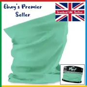 MINT GREEN Beechfield * 3 in 1 Face Cover Morf * Snood Scarf * Breathable Mask