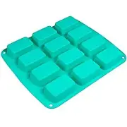 Webake Brownie Pan Silicone Mini Loaf Pan, Rectangular Bar Mold For Soap, Candy,