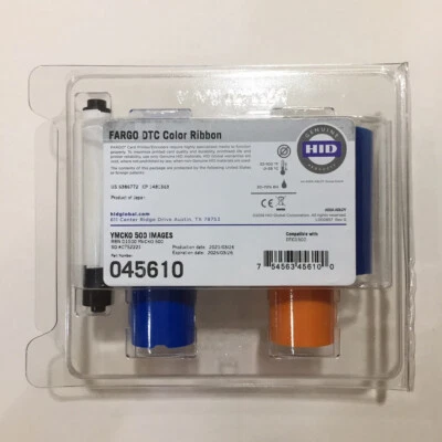 Fargo 45610 Color Ribbon - YMCKO - 500 prints - DTC1500