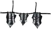 [MEDIEVAL CRAFT] Blackened Dragomir Armour Belt Medieval Knight Tasset LARP Armour, Black