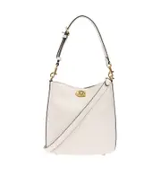 Zippered shoulder bag One size Chalk white