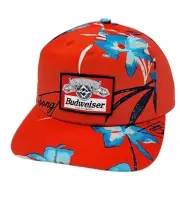 Billabong x Budweiser Beer Bud Vacay Tropical Print Snapback OSFM Hat Cap NEW