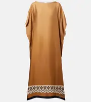 [Max Mara] Max Mara Belli satin kaftan M/L brown