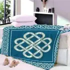 White Knot Docking Quiet Lines 3D Warm Plush Fleece Blanket Picnic Sofa Couch