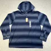 Patagonia men's Lightweight Fjord Flannel Hoody-New with Tags-Large-Stone Blue