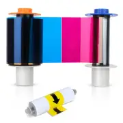 84051 YMCK Color Ribbon, Compatible with Fargo Hdp5000 / Hdpii Model Printer,...