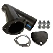 Proflow Exhaust Steel Y Pipe 3.0'' Cap Gasket & Bolts 10in. overall leng