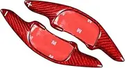 ZAPYVET Auto Steering Wheel Shift Paddle, for Mazda, CX-30 2020-2021, for Mazda, 3 2019-2021 Carbon Fiber Car Interior Parts Shift Paddle Extenders(Red)