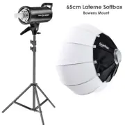 Godox SK400II 400Ws Photo Studio Strobe Flash Light +65cm Lantern Softbox +Stand