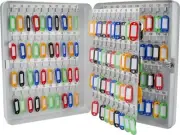 Barska Numbered Hooks and Tags Position Cabinet Lock Box, 160 160 Keys, Grey