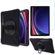 Combo Kit of Heavy Duty Rugged Case + Screen Protector for iPad and Galaxy Tab